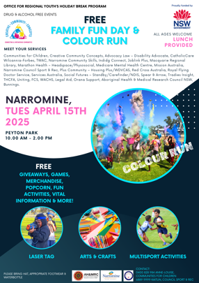 Narromine Family Connect & Colour Run 2025